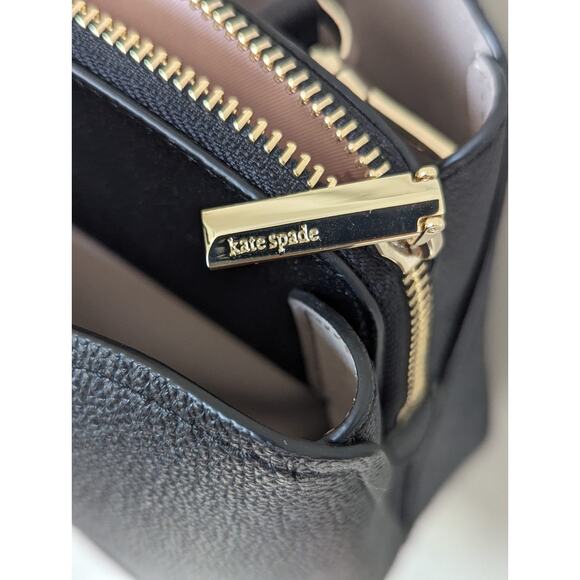 Kate Spade Margaux Medium Satchel Crossbody Bag BLACK $300+ AUTHENTIC - Picture 4 of 6